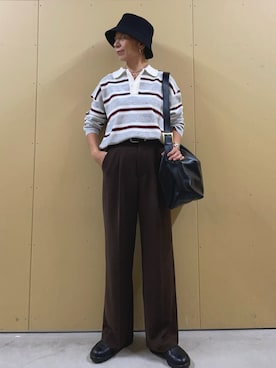 「ラガーシャツ」｜kobayashiさん（レディース・164cm）の秋コーディネート