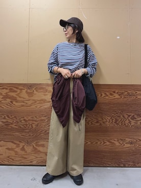 「アイテム（サングラス）」を使った、kobayashiさん（レディース・164cm）の秋コーディネート