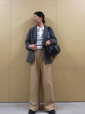 「ラガーシャツ」｜kobayashiさん（レディース・164cm）の秋コーディネート