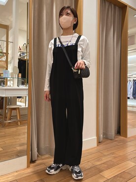 「fredy emue（フレディエミュ）のアイテム（サロペット/オーバーオール）」を使った、kobayashiさん（レディース・164cm）の春コーディネート