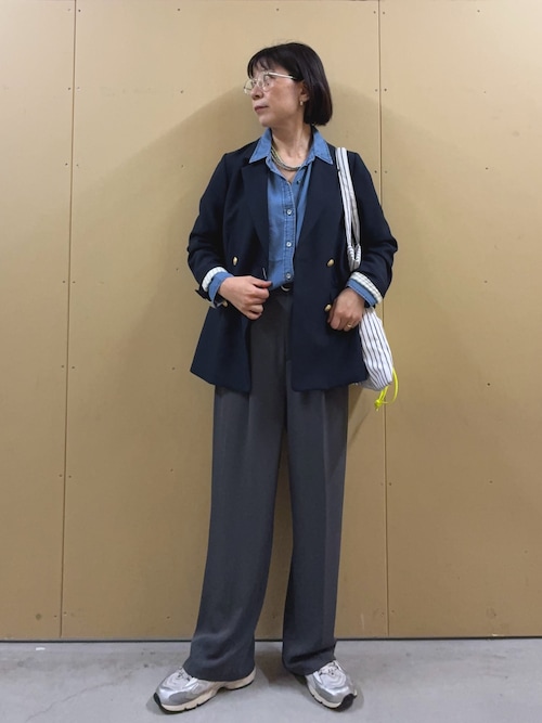 3サイズ展開/オンオフ使える】ダブルブレストジャケット（テーラード
