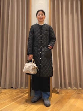 「Traditional Weatherwear」｜「アイテム（その他アウター）」を使った、kobayashiさん（レディース・164cm）の冬コーディネート