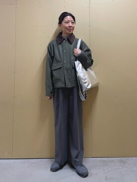 「おとなコーデ」｜「アイテム（ジャケット/アウター）」を使った、kobayashiさん（レディース・164cm）の冬コーディネート