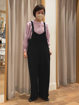 「fredy emue（フレディエミュ）のアイテム（サロペット/オーバーオール）」を使った、kobayashiさん（レディース・164cm）の春コーディネート