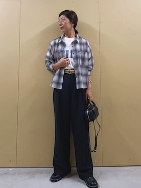「アイテム（スラックス）」を使った、kobayashiさん（レディース・164cm）の夏コーディネート
