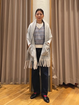 「GEVACO」｜「アイテム（ベスト）」を使った、kobayashiさん（レディース・164cm）の冬コーディネート