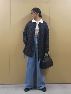 「アイテム（ダウンジャケット/コート）」を使った、kobayashiさん（レディース・164cm）の秋コーディネート