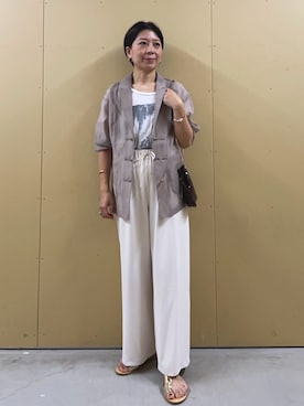 「JETEE（ジュテ）のアイテム」を使った、kobayashiさん（レディース・164cm）の夏コーディネート