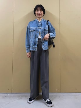 「FREDY&GLOSTER」｜「アイテム（デニムジャケット）」を使った、kobayashiさん（レディース・164cm）の冬コーディネート