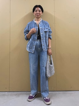 「FREDY&GLOSTER」｜「アイテム（デニムジャケット）」を使った、kobayashiさん（レディース・164cm）の秋コーディネート