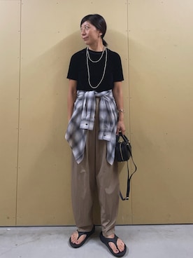 「アイテム（その他シューズ）」を使った、kobayashiさん（レディース・164cm）の夏コーディネート