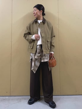 「アイテム（ブルゾン）」を使った、kobayashiさん（レディース・164cm）の秋コーディネート