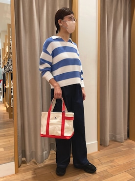 「GEVACO」｜「アイテム（トートバッグ）」を使った、kobayashiさん（レディース・164cm）の春コーディネート