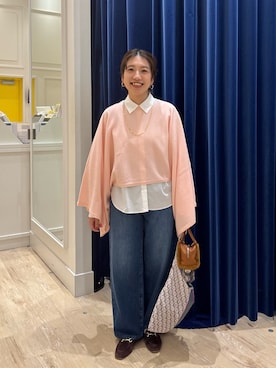 「アイテム（アクセサリー）」を使った、nol  komatsubaraさん（レディース・159cm）の秋コーディネート