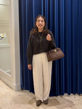 「アイテム（アクセサリー）」を使った、nol  komatsubaraさん（レディース・159cm）の秋コーディネート