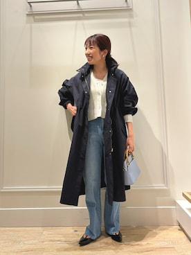 「ラメ」｜「アイテム（その他アウター）」を使った、nol  komatsubaraさん（レディース・159cm）の冬コーディネート