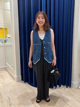 「アイテム（つなぎ/オールインワン）」を使った、nol  komatsubaraさん（レディース・159cm）の夏コーディネート