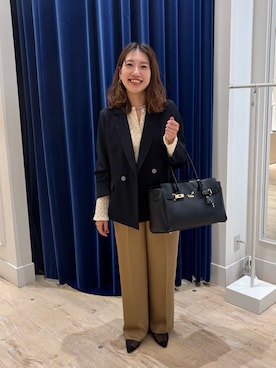 「アイテム（チョーカー）」を使った、nol  komatsubaraさん（レディース・159cm）の秋コーディネート