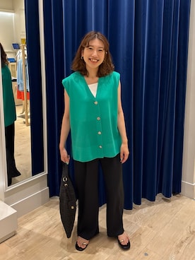 「NOLLEY’S（ノーリーズ）のアイテム」を使った、nol  komatsubaraさん（レディース・159cm）の夏コーディネート