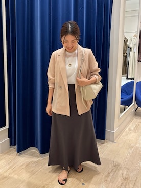 「NOLLEY’S（ノーリーズ）のアイテム（テーラードジャケット）」を使った、nol  komatsubaraさん（レディース・159cm）の夏コーディネート