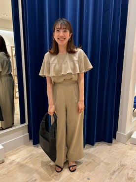 「NOLLEY’S（ノーリーズ）のストラップサンダル（サンダル）」を使った、nol  komatsubaraさん（レディース・159cm）の春コーディネート