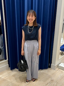 「NOLLEY’S Sophi（ノーリーズソフィ）のアイテム（アクセサリー）」を使った、nol  komatsubaraさん（レディース・159cm）の春コーディネート