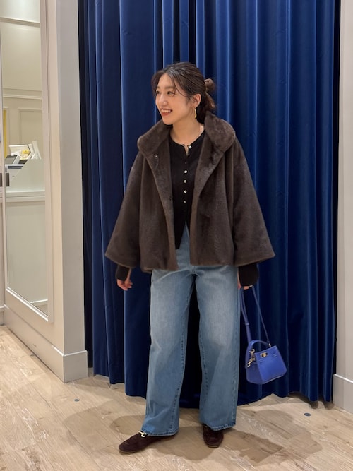 ECOPELフェイクファーショートコート（その他アウター）｜NOLLEY'S