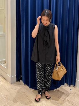 「アイテム（トートバッグ）」を使った、nol  komatsubaraさん（レディース・159cm）の夏コーディネート