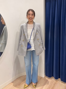 「grace grace （グラスグラス）のアイテム」を使った、nol  komatsubaraさん（レディース・159cm）の冬コーディネート