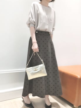 「アイテム（イヤリング）」を使った、nol machikoさん（レディース・159cm）の夏コーディネート