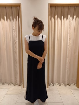 「Te chichi TERRASSE（テチチテラス）のアイテム（ワンピース/ドレス）」を使った、Akkoさん（レディース・154cm）の夏コーディネート