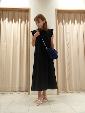 「Te chichi TERRASSE（テチチテラス）のアイテム（ワンピース/ドレス）」を使った、Akkoさん（レディース・154cm）の夏コーディネート