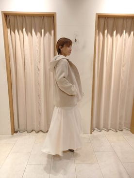 「Te chichi TERRASSE（テチチテラス）のアイテム（その他アウター）」を使った、Akkoさん（レディース・154cm）の冬コーディネート