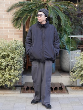 「atmos（アトモス）のアイテム」を使った、しゅんたさん（メンズ・172cm）の冬コーディネート