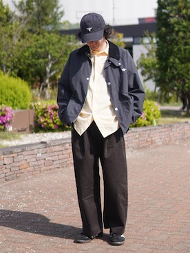 「DANTON（ダントン）のアイテム」を使った、しゅんたさん（メンズ・172cm）の春コーディネート