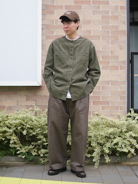 「WYM LIDNM（ウィム バイ リドム）のアイテム（その他パンツ）」を使った、しゅんたさん（メンズ・172cm）の秋コーディネート