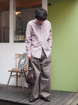 「アイテム（ショルダーバッグ）」を使った、しゅんたさん（メンズ・172cm）の秋コーディネート