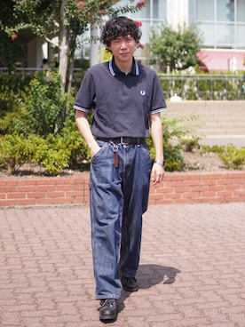 「アイテム（キーホルダー）」を使った、しゅんたさん（メンズ・172cm）の秋コーディネート