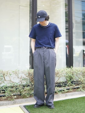 「LACOSTE（ラコステ）のアイテム」を使った、しゅんたさん（メンズ・172cm）の夏コーディネート