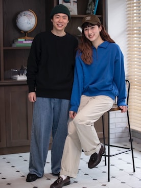 「カップルコーデ」｜「アイテム（その他シューズ）」を使った、しゅんたさん（メンズ・172cm）の冬コーディネート