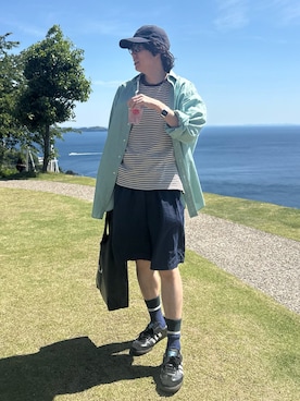 「A.P.C.（アーペーセー）のアイテム」を使った、しゅんたさん（メンズ・172cm）の春コーディネート