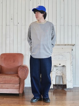 「LACOSTE（ラコステ）のアイテム」を使った、しゅんたさん（メンズ・172cm）の秋コーディネート