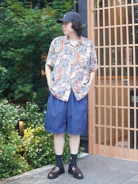 「VINTAGE（ヴィンテージ）のアイテム」を使った、しゅんたさん（メンズ・172cm）の夏コーディネート