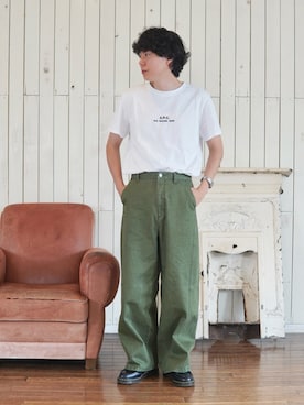 「Dr. Martens（ドクターマーチン）のアイテム」を使った、しゅんたさん（メンズ・172cm）の秋コーディネート