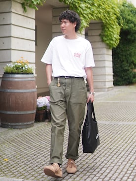 「A.P.C.（アーペーセー）のアイテム」を使った、しゅんたさん（メンズ・172cm）の夏コーディネート