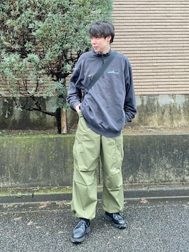 「シンフルコーデ」｜「アイテム（その他シューズ）」を使った、しゅんたさん（メンズ・172cm）の春コーディネート