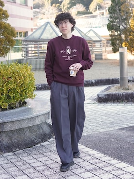 「TOMMY HILFIGER（トミーヒルフィガー）のアイテム」を使った、しゅんたさん（メンズ・172cm）の春コーディネート