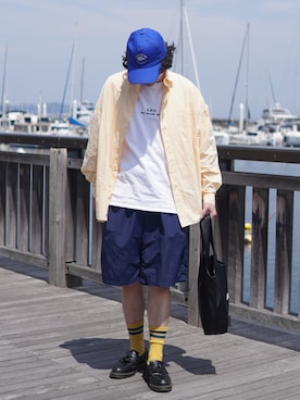 「LACOSTE（ラコステ）のアイテム」を使った、しゅんたさん（メンズ・172cm）の夏コーディネート