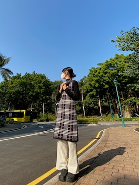 「earth（アース）のアイテム」を使った、cheukyauさん（レディース・152cm）の冬コーディネート