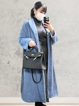 「ELENDEEK」｜「アイテム（その他アウター）」を使った、❄️雪穂❄️さん（レディース・160cm）の冬コーディネート